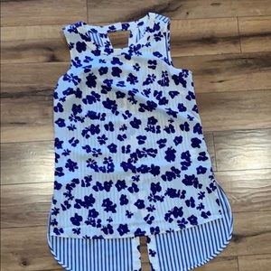 Cabi high low tunic blouse